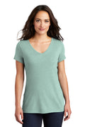 Women's Perfect Tri V-Neck Tee - Heather Dusty Sag