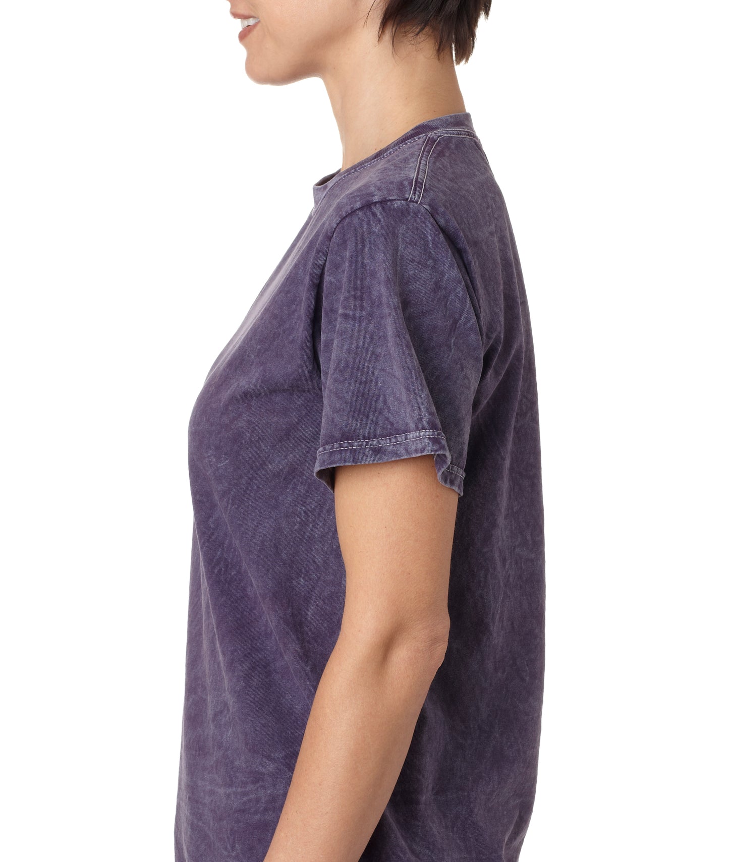Unisex 100% Cotton Vintage Wash T-Shirt - Mineral Purple