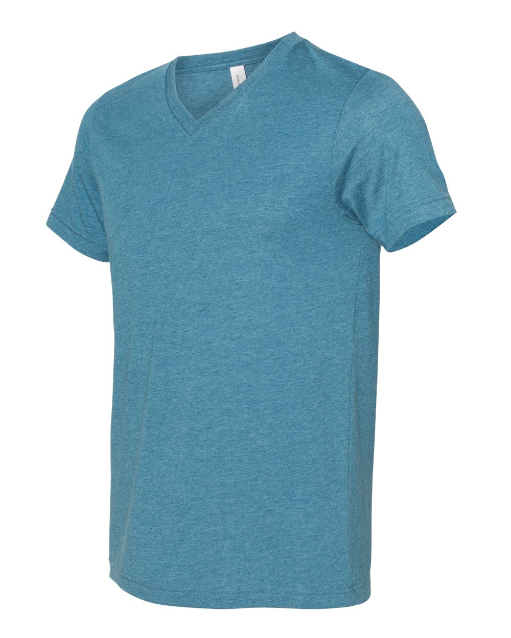 Unisex Jersey Short-Sleeve V-Neck T-Shirt - Heather Deep Teal
