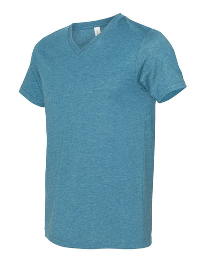 Unisex Jersey Short-Sleeve V-Neck T-Shirt - Heather Deep Teal