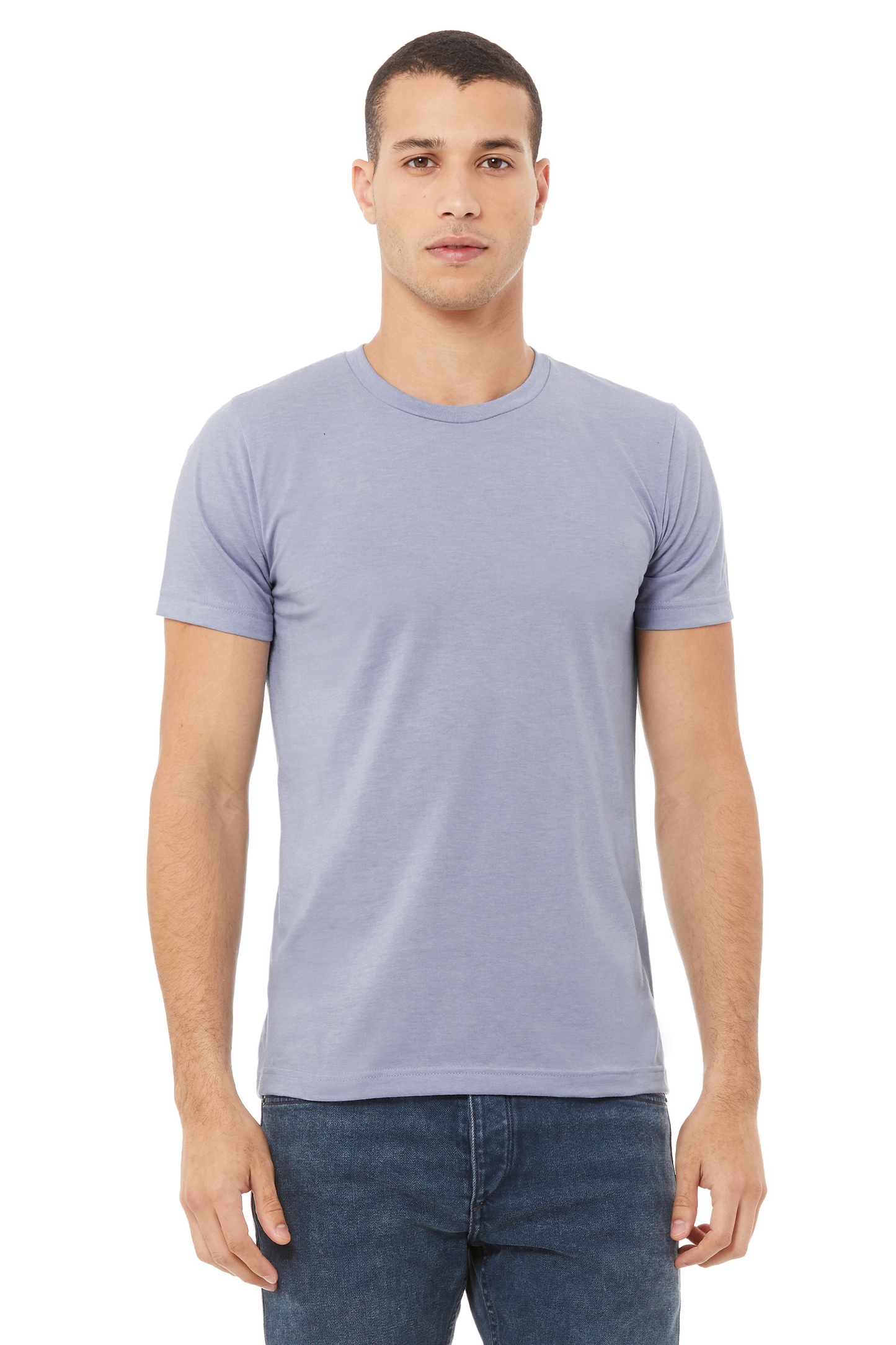 Unisex Heather CVC T-Shirt - Heather Blue