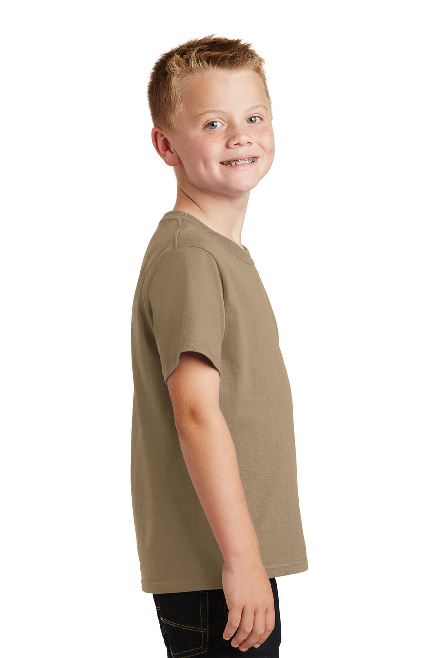 Youth Core Cotton Tee - Sand