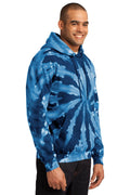 Unisex Tie-Dye Pullover Hoodie - Navy