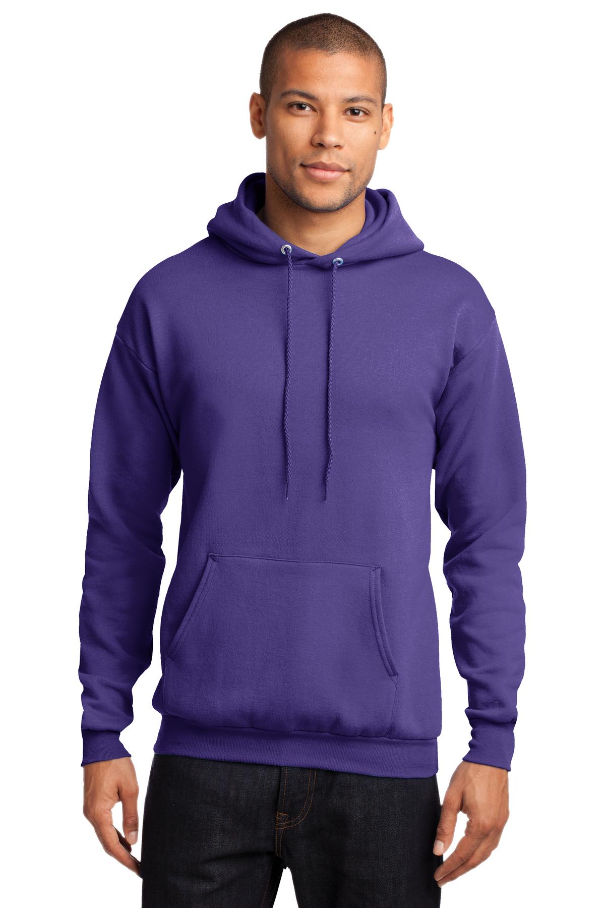 Unisex Core Fleece Pullover Hoodie - Purple