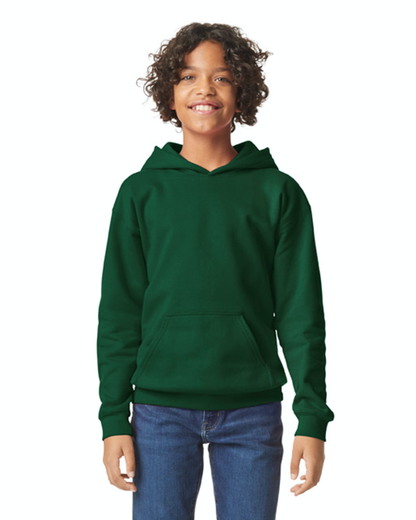 Youth Softstyle Midweight Fleece Hoodie - Forest Green