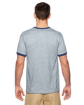 Unisex Ringer T-Shirt - Sport Gray / Navy