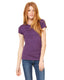 Bella + Canvas 1001 - Women's Baby Rib Short-Sleeve T-Shirt - Purple