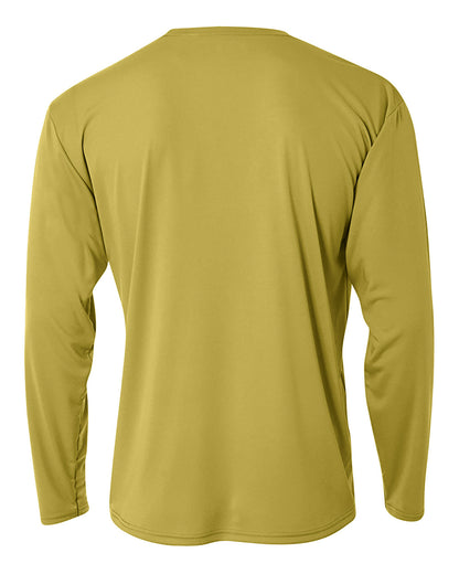 Youth Long Sleeve Cooling Performance Crew Shirt - Vegasgold2011