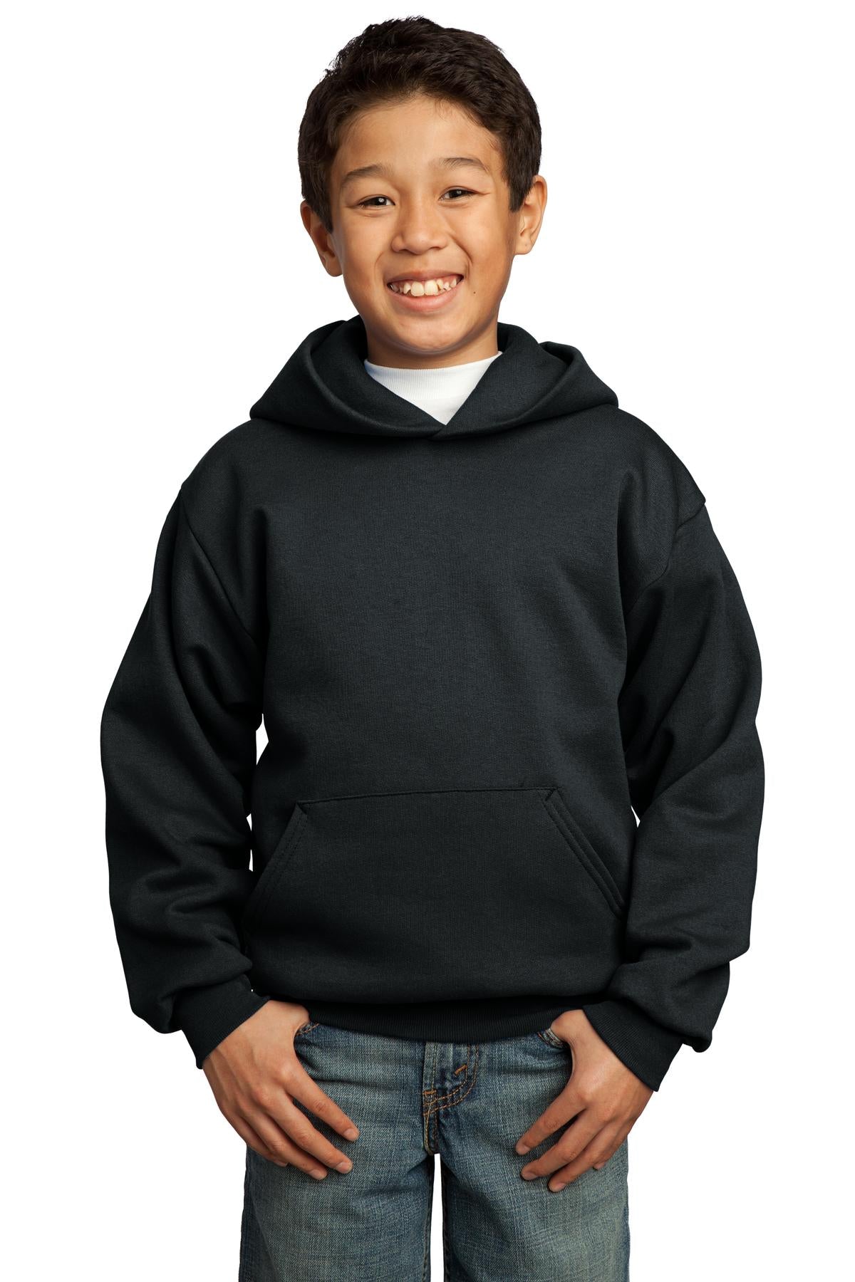 Youth Core Fleece Pullover Hoodie - Jet Black