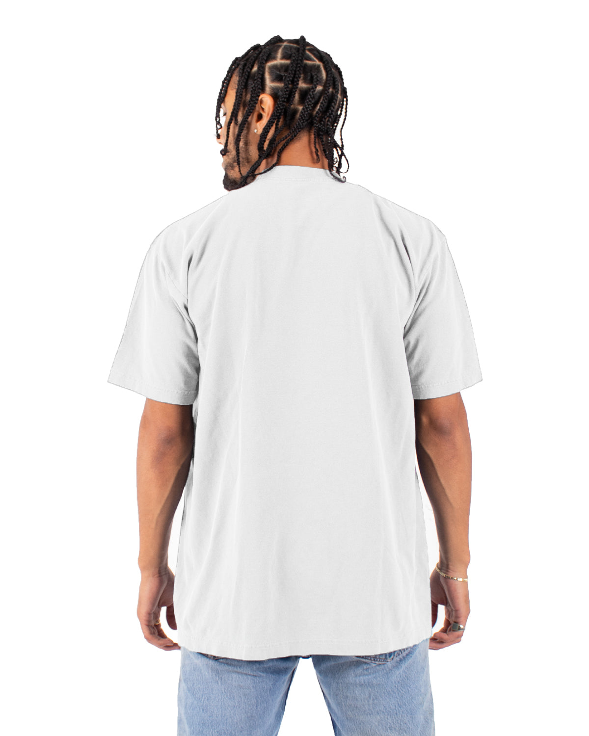 Garment-Dyed Crewneck T-Shirt - White