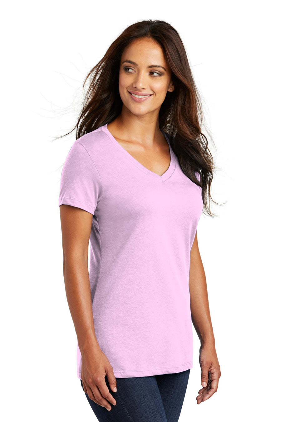 Women's Perfect Weight V-Neck Tee - Soft Purple