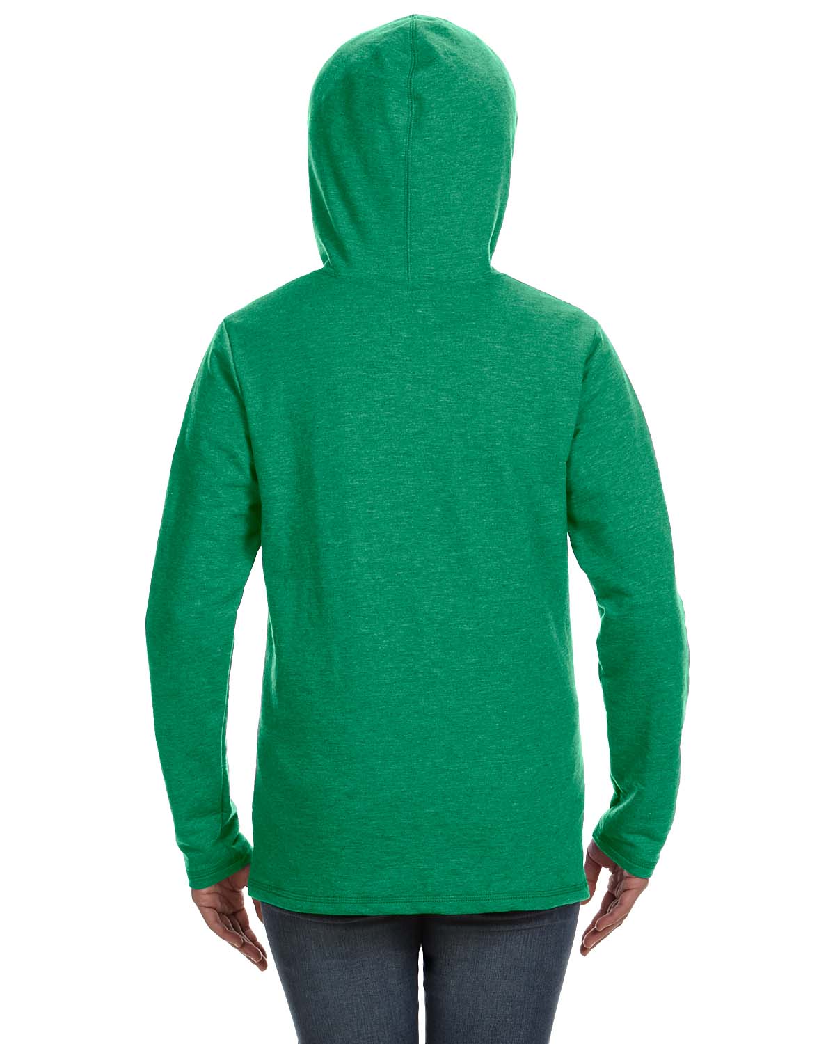 Women's Hooded French Terry - Heather Green