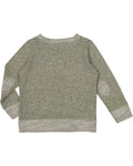 Toddler Harborside Melange French Terry Crew - Military Green Melange