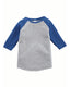 Rabbit Skins RS3330 - Toddler Baseball T-Shirt - Vintage Heather / Vintage Royal