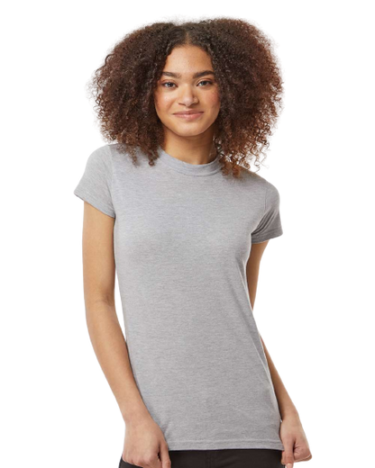 Women's Slim Fit Fine Jersey Tee - Heather Grey