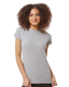 Tultex 0213TC - Women's Slim Fit Fine Jersey Tee - Heather Grey