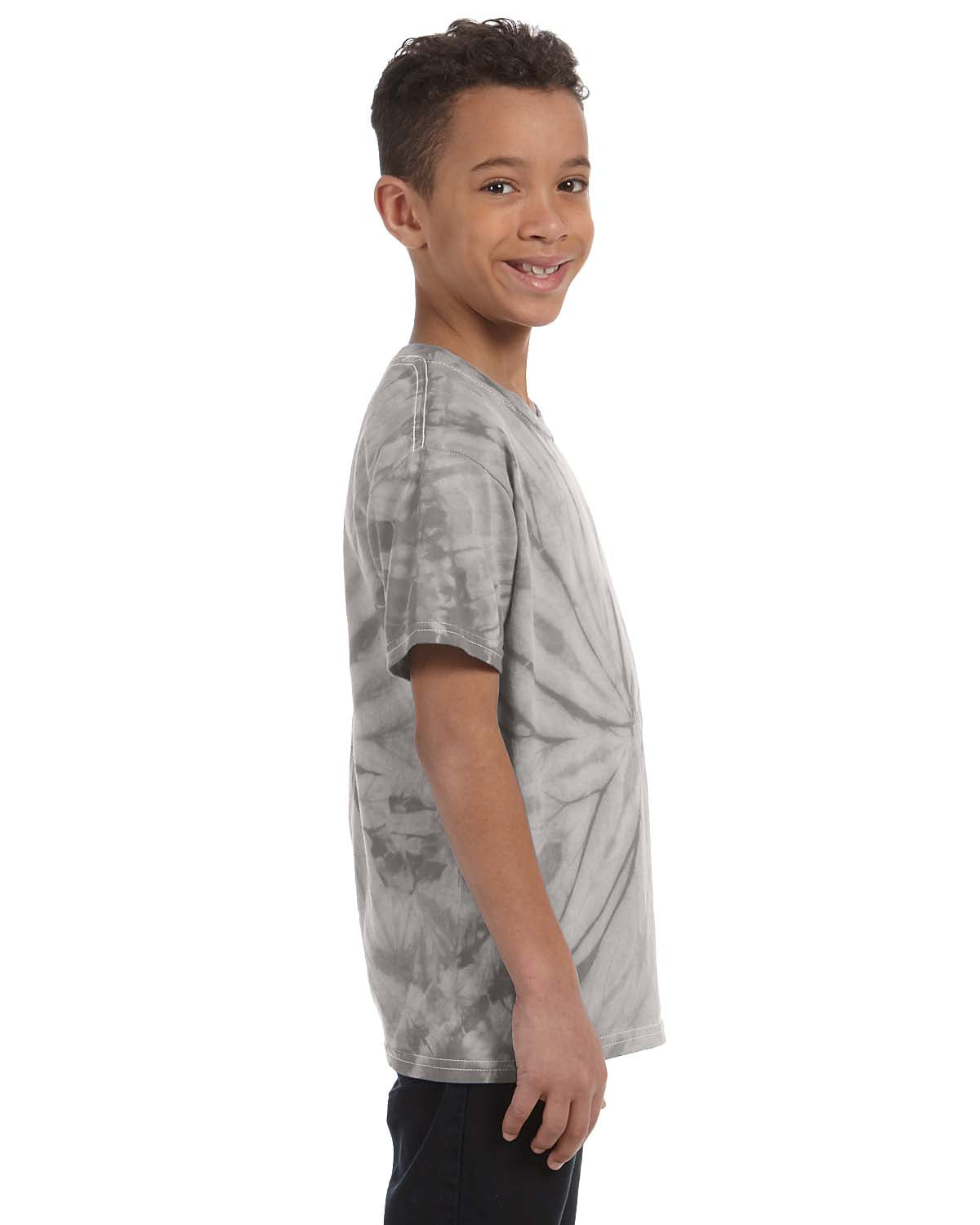 Youth 100% Cotton Spider T-Shirt - Spider Silver