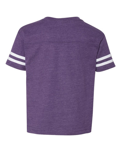 Toddler Football T-Shirt - Vintage Purple / Blend White