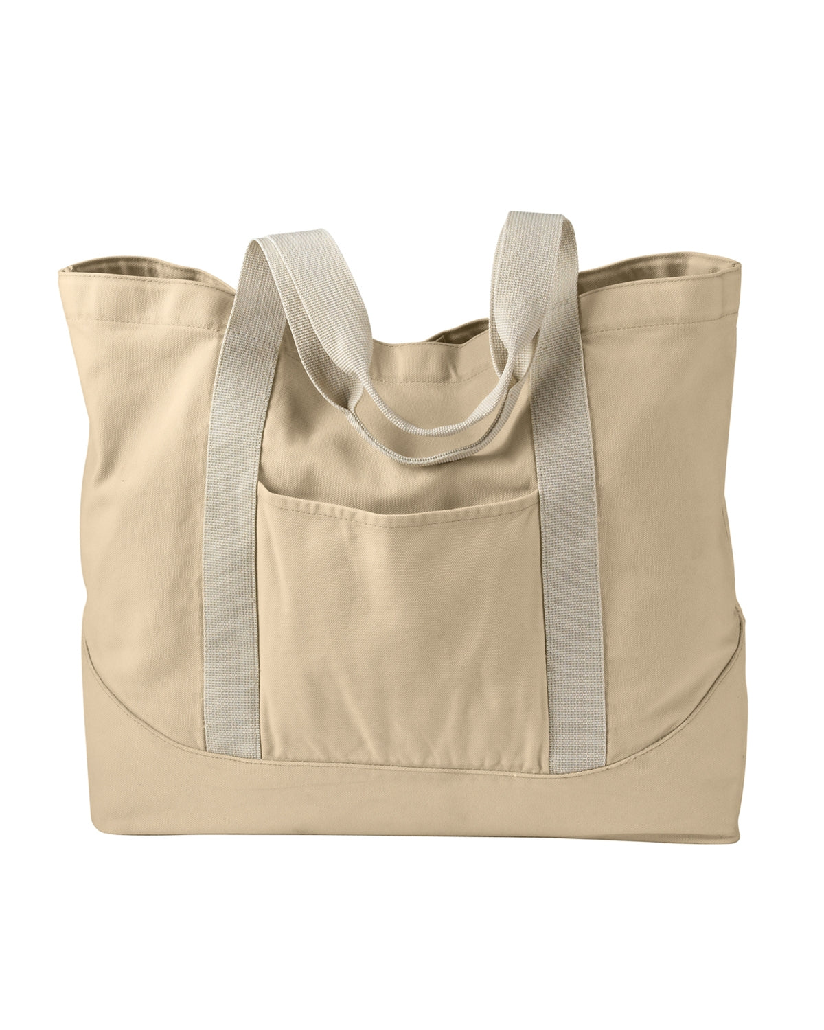 Pigment-Dyed Large Canvas Tote - Putty