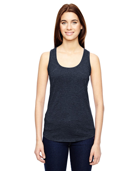Women's Triblend Racerback Tank - Heather Navy