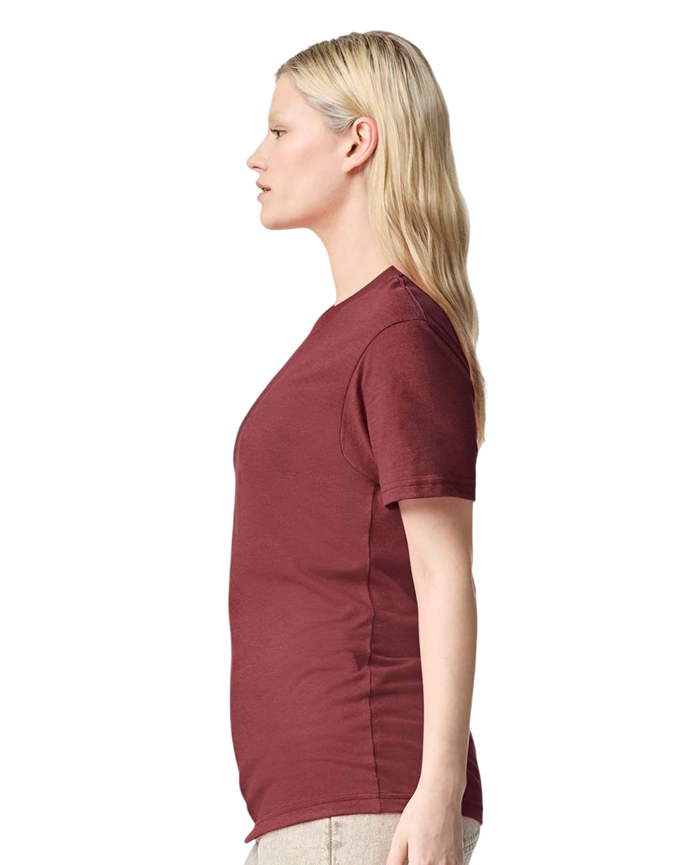 Unisex CVC T-Shirt - Heather Burgundy