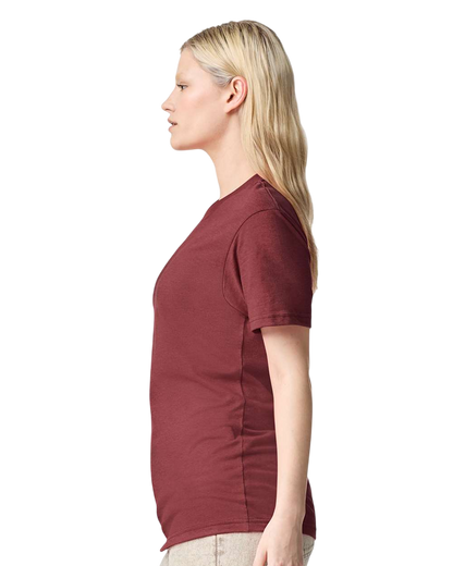 Unisex CVC T-Shirt - Heather Burgundy