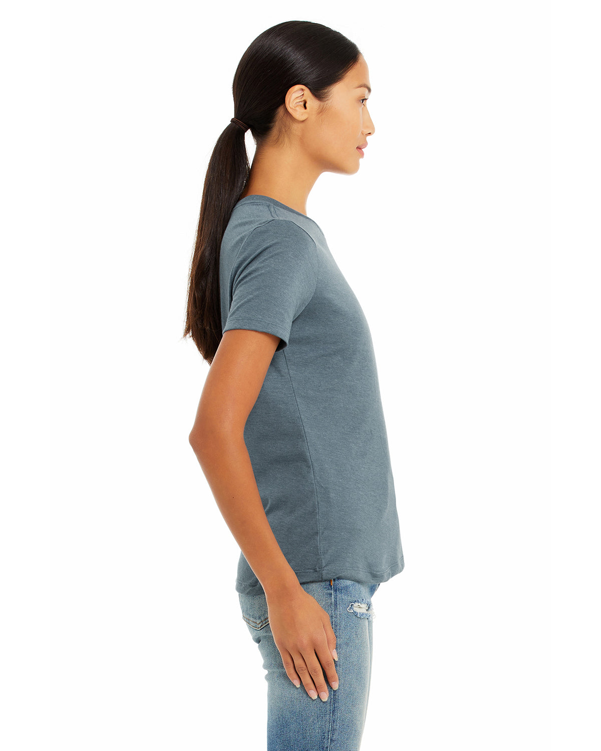Women's Heathered Relaxed Jersey Short-Sleeve T-Shirt - Heather Slate