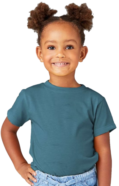 Toddler Jersey Short-Sleeve T-Shirt - Heather Deep Teal