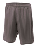 Unisex Nine Inch Inseam Mesh Short - Graphite