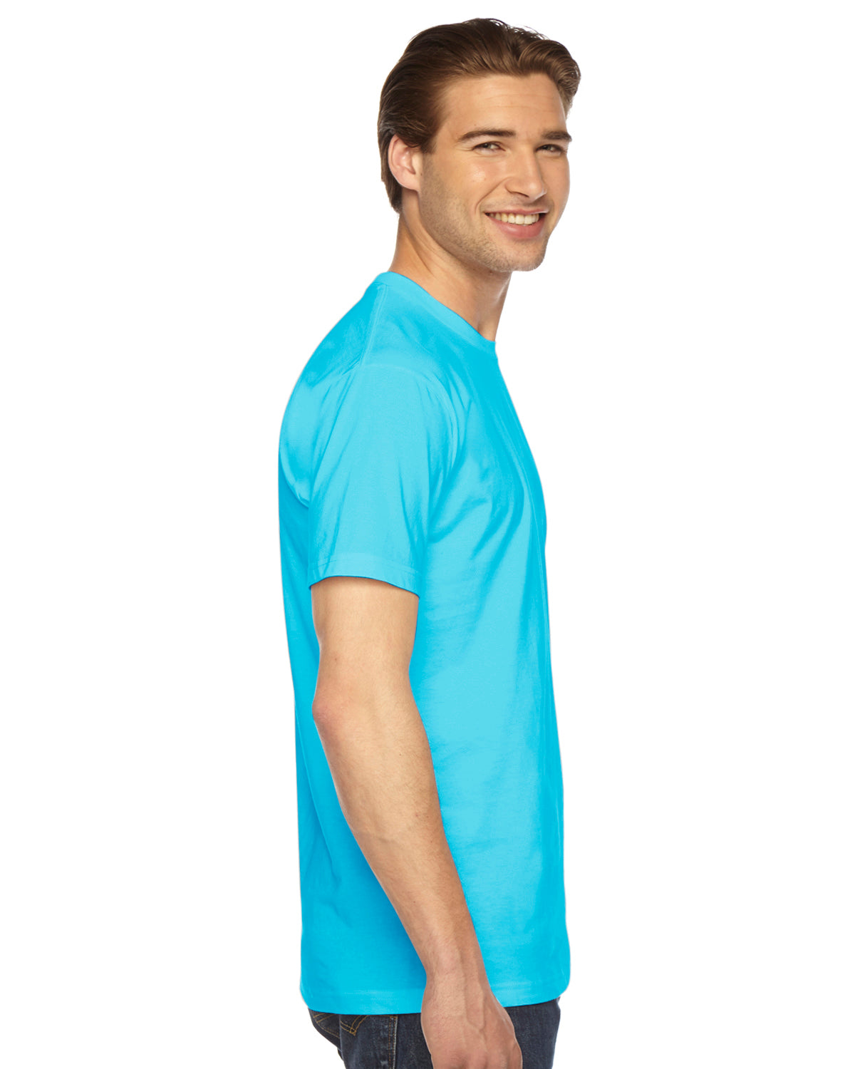 Unisex Fine Jersey Short-Sleeve T-Shirt - Turquoise