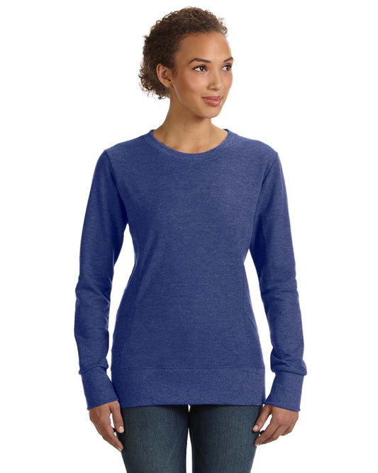 Women's Mid-Scoop French Terry - Heather Blue