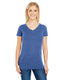 Threadfast Apparel 208B - Women's Vintage Dye Short-Sleeve V-Neck T-Shirt - Vintage Navy