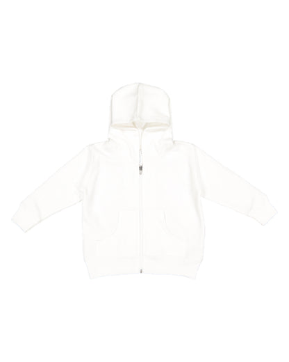 Toddler Zip Fleece Hoodie - White