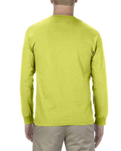 Unisex Heavyweight Cotton Long-Sleeve T-shirt - Safety Green