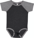 Infant Baseball Bodysuit - Vintage Smoke / Gran Heather