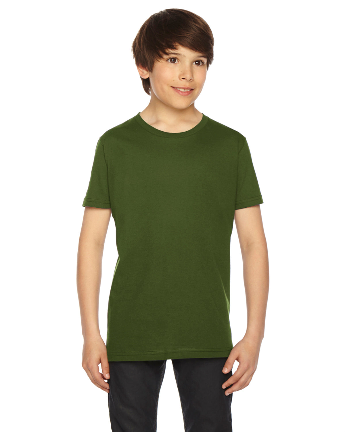Youth Fine Jersey Short-Sleeve T-Shirt - Olive