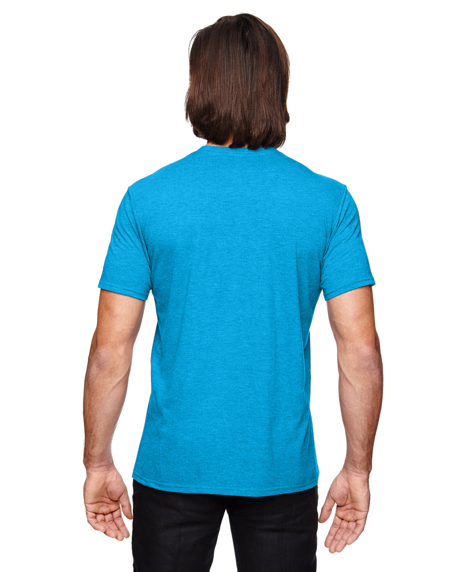 Unisex Triblend T-Shirt - Heather Caribbean Blue
