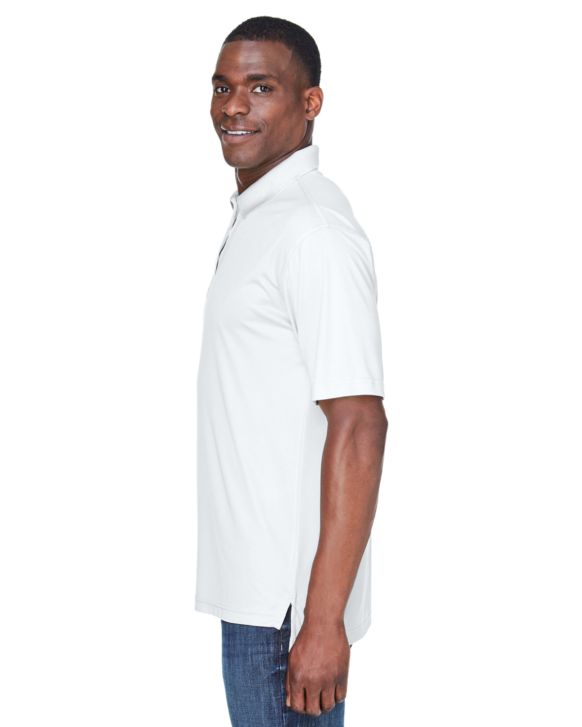 Men's Cool & Dry Sport Performance Interlock Polo - White
