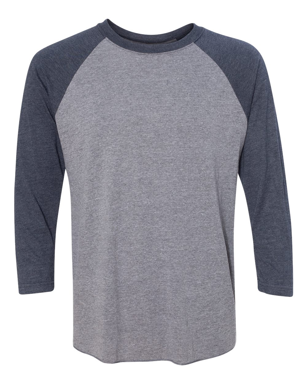 Unisex Triblend 3/4-Sleeve Raglan - Vintage Navy / Premium Heather