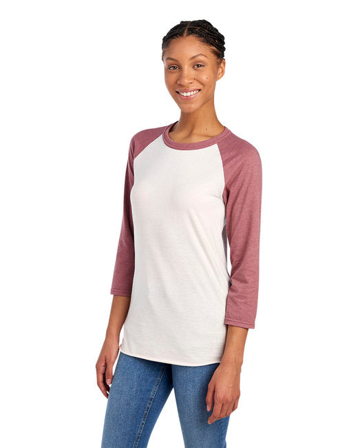 Unisex Premium Blend Raglan Baseball T-Shirt - SW CRM HT/ HT MV