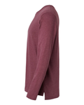Forward Shoulder Long Sleeve Fine Jersey Tee - Vintage Burgundy / Natural