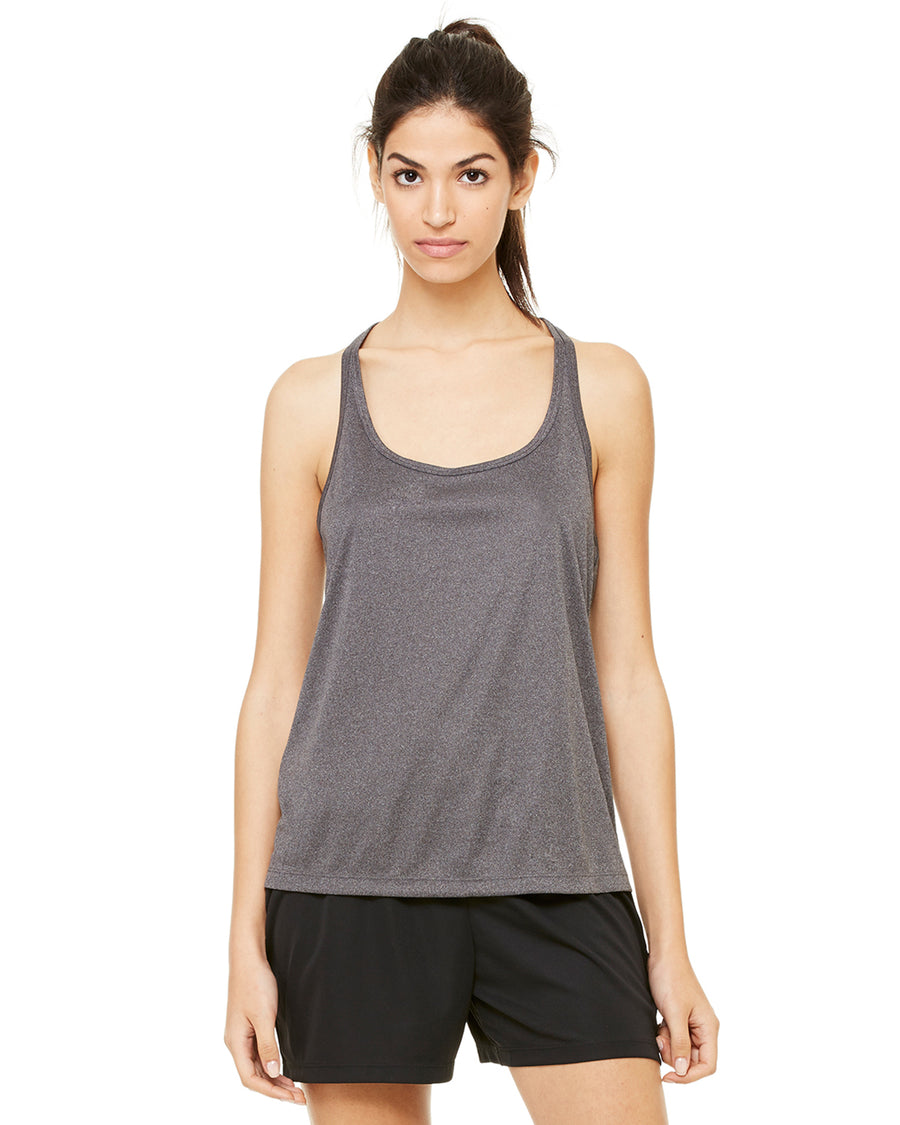 Women's Performance Racerback Tank - Dark Gray Heather