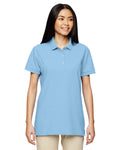 Women's Premium Cotton® Women's Double Piqué Polo - Light Blue
