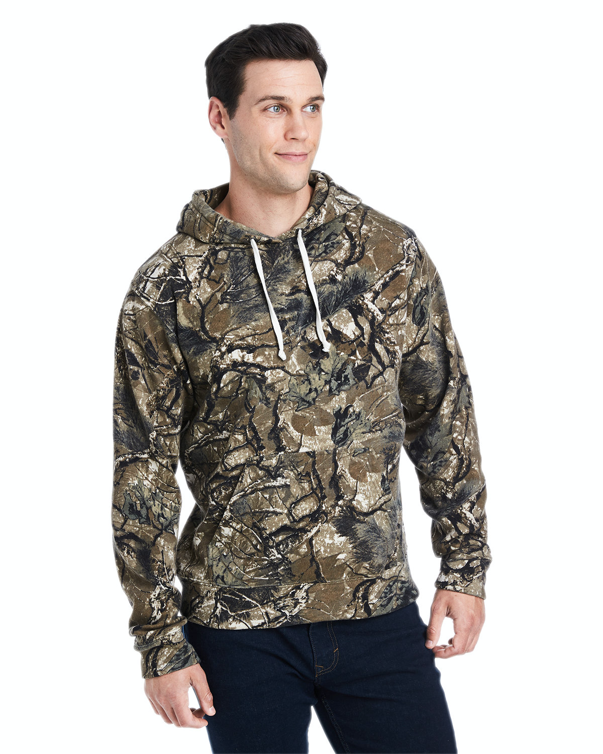 Unisex Triblend Pullover Fleece Hoodie - Outdoor Camo Triblend