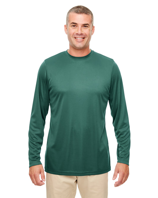 Men's Cool & Dry Performance Long-Sleeve Top - Forest Green