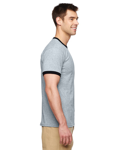 Unisex Ringer T-Shirt - Sport Gray / Black