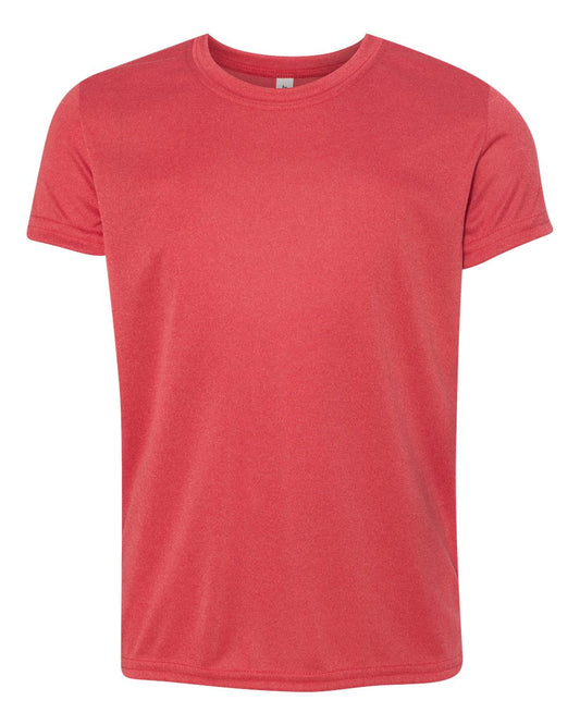 Youth Performance Short-Sleeve T-Shirt - Heather Red