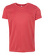 All Sport Y1009 - Youth Performance Short-Sleeve T-Shirt - Heather Red