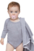 Infant Long-Sleeve Bodysuit - Heather