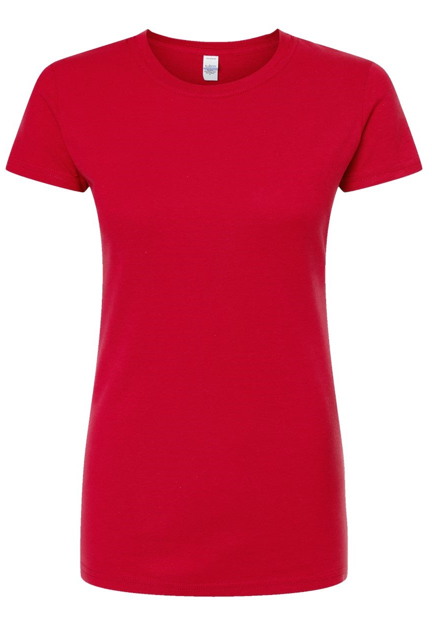 Women's Slim Fit Fine Jersey Tee - Red